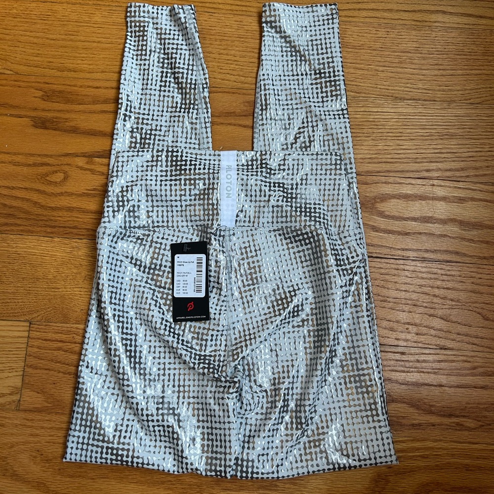 Peloton Show Up Foil Leggings